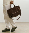 Racer Tote Suede Chocolate