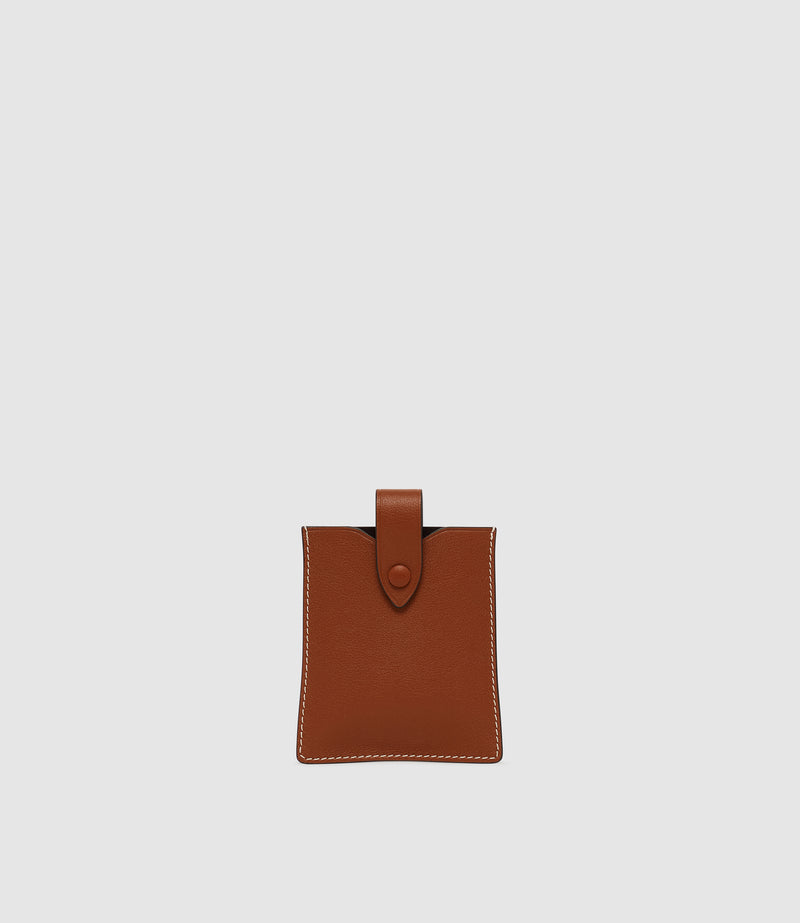 Playing Cards and Deck of Cards Case Smooth Calfskin Sienna
