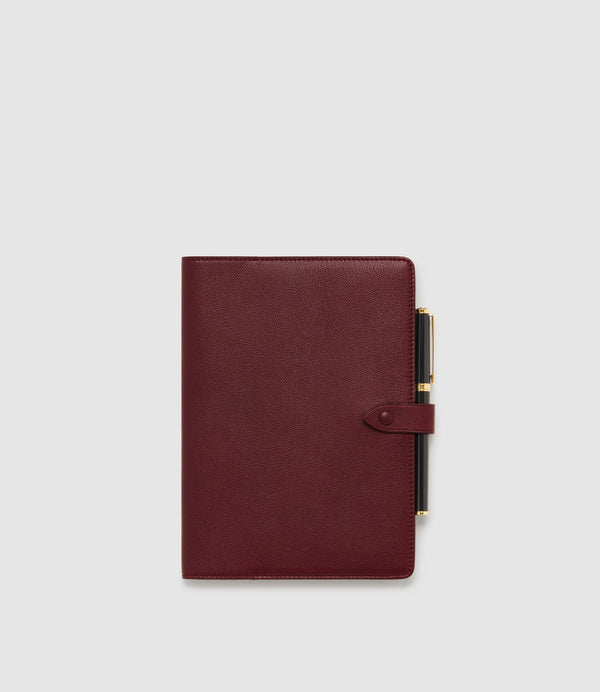 Métier x G.F Smith A5 Notebook Cover Buffalo Dark Cherry