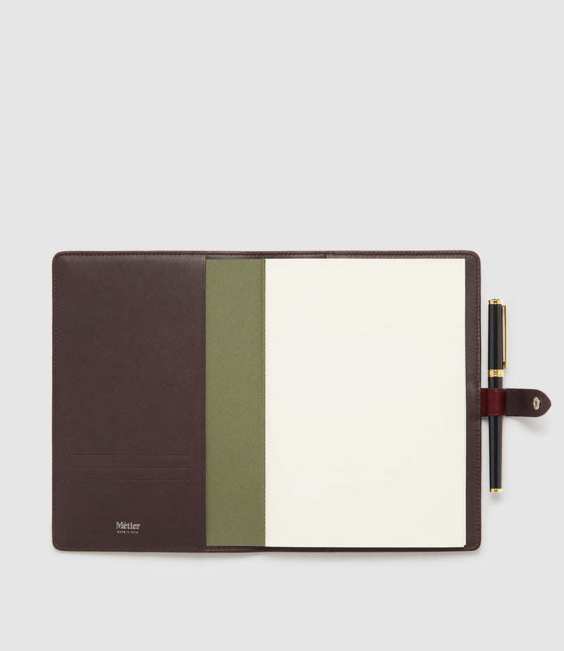 A5 Notebook Cover Buffalo Dark Cherry