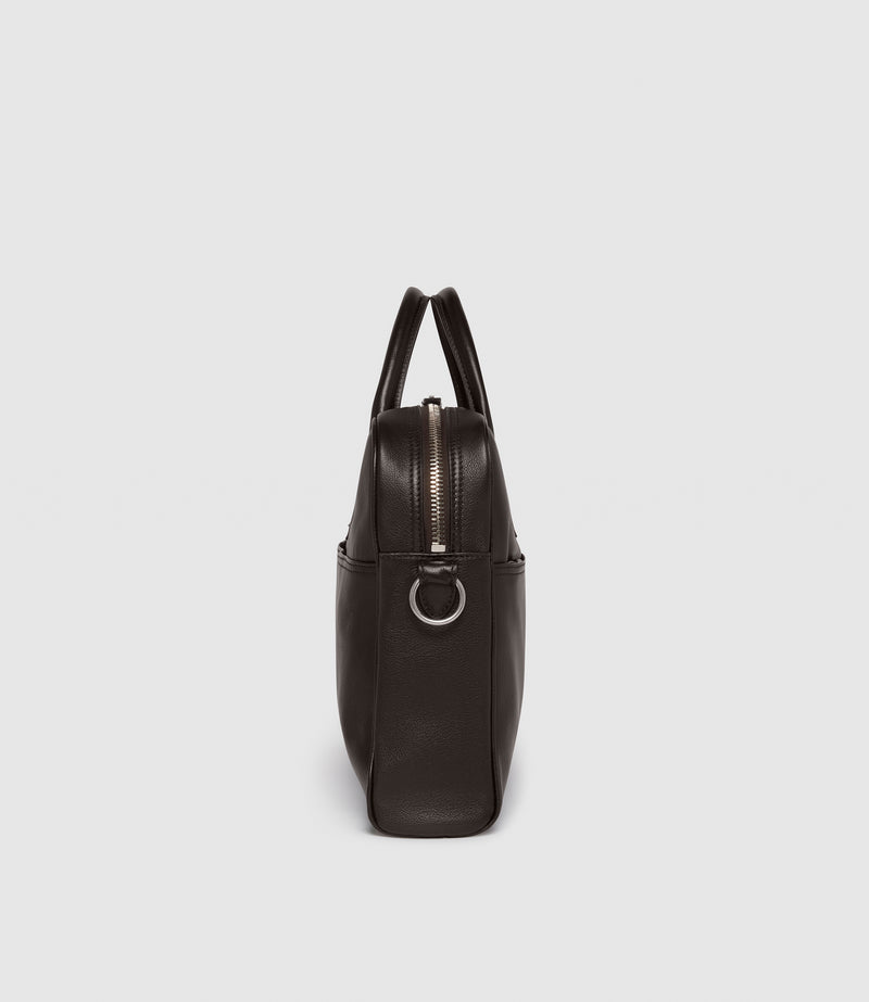 Closer Slim Briefcase Buffalo Cacao