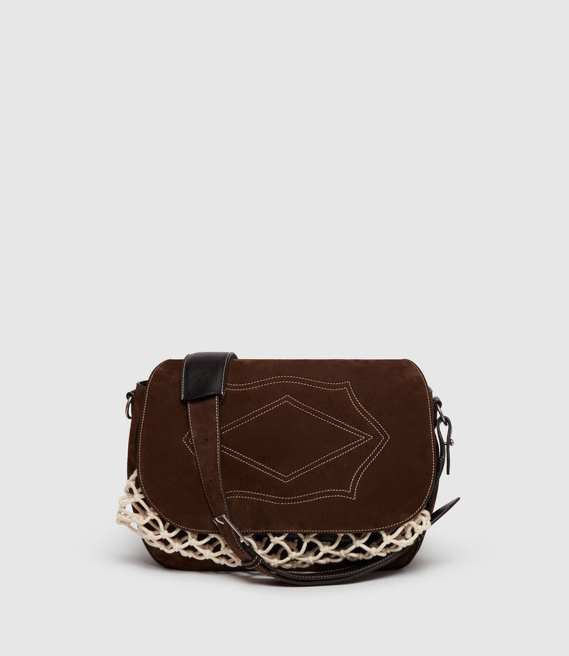W INDIANA JONES™ Hunter Messenger Chocolate Suede