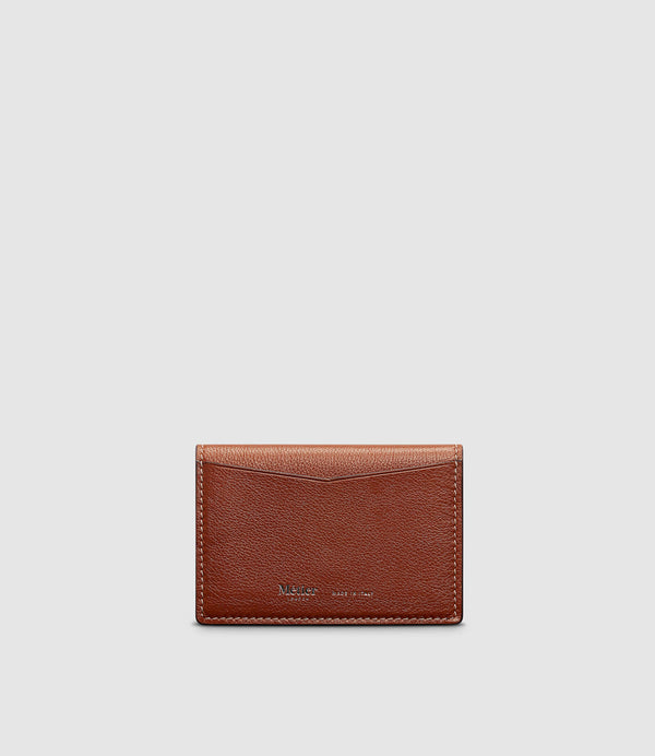 Business Card Holder Buffalo Cognac