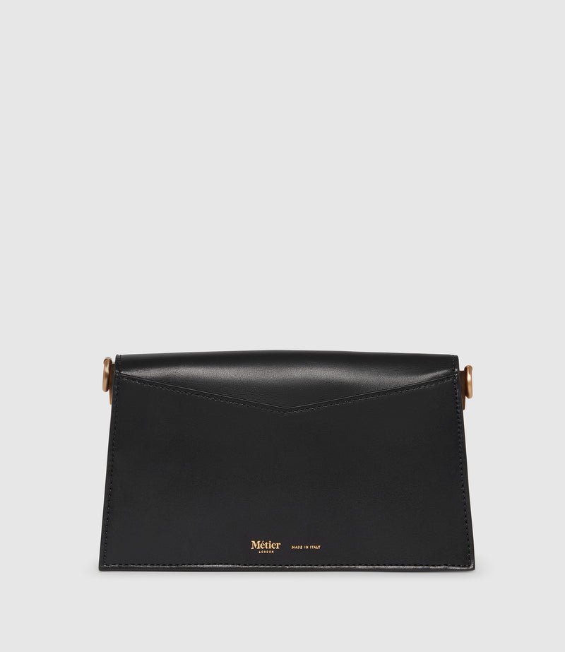 Roma Mini Clutch Suede and Atelier Calfskin Black