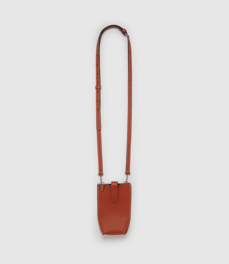 Minimalist Smooth Calfskin Sienna