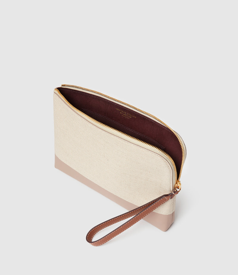 Westman Atelier x Métier The Midi Makeup Case Herringbone