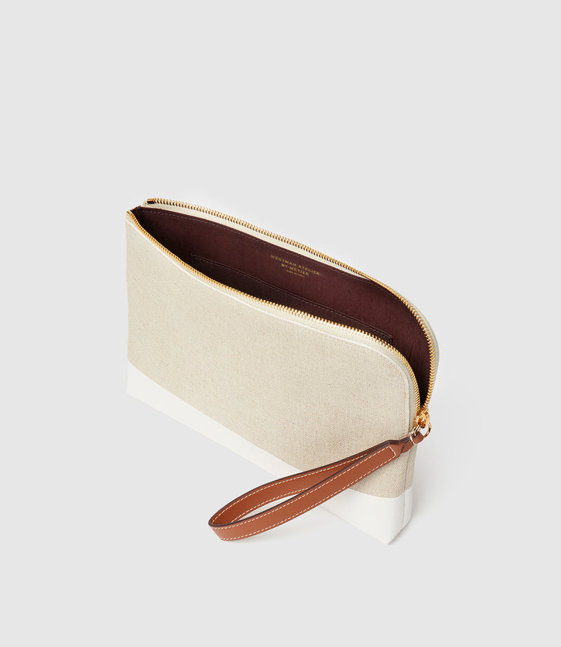 Westman Atelier By Métier Midi Makeup Pouch Linen
