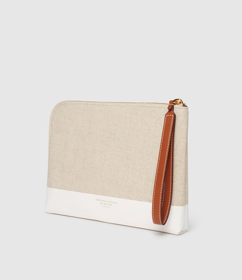 Westman Atelier By Métier Midi Makeup Pouch Linen