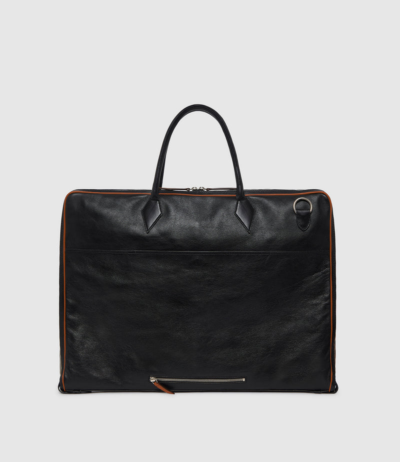 Closer Suit Carrier Elvis Black with Buffalo Cognac