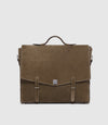 Rider Briefcase Suede Khaki