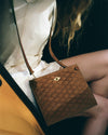 Stowaway Crossbody Buttery Suede Diamond Quilt Marrakech