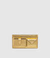 ISSIMO | Métier Inside Out Wallet Metallic Calfskin Gold
