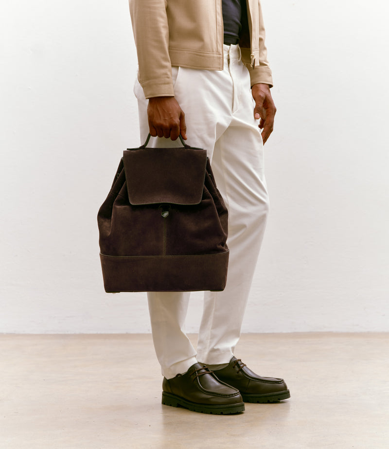 Glide Backpack Suede Chocolate