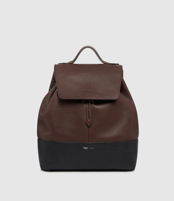 Glide Backpack Rodeo Maduro Brown With Bull Calfskin Black
