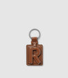 Letter Key Ring Buffalo Cognac