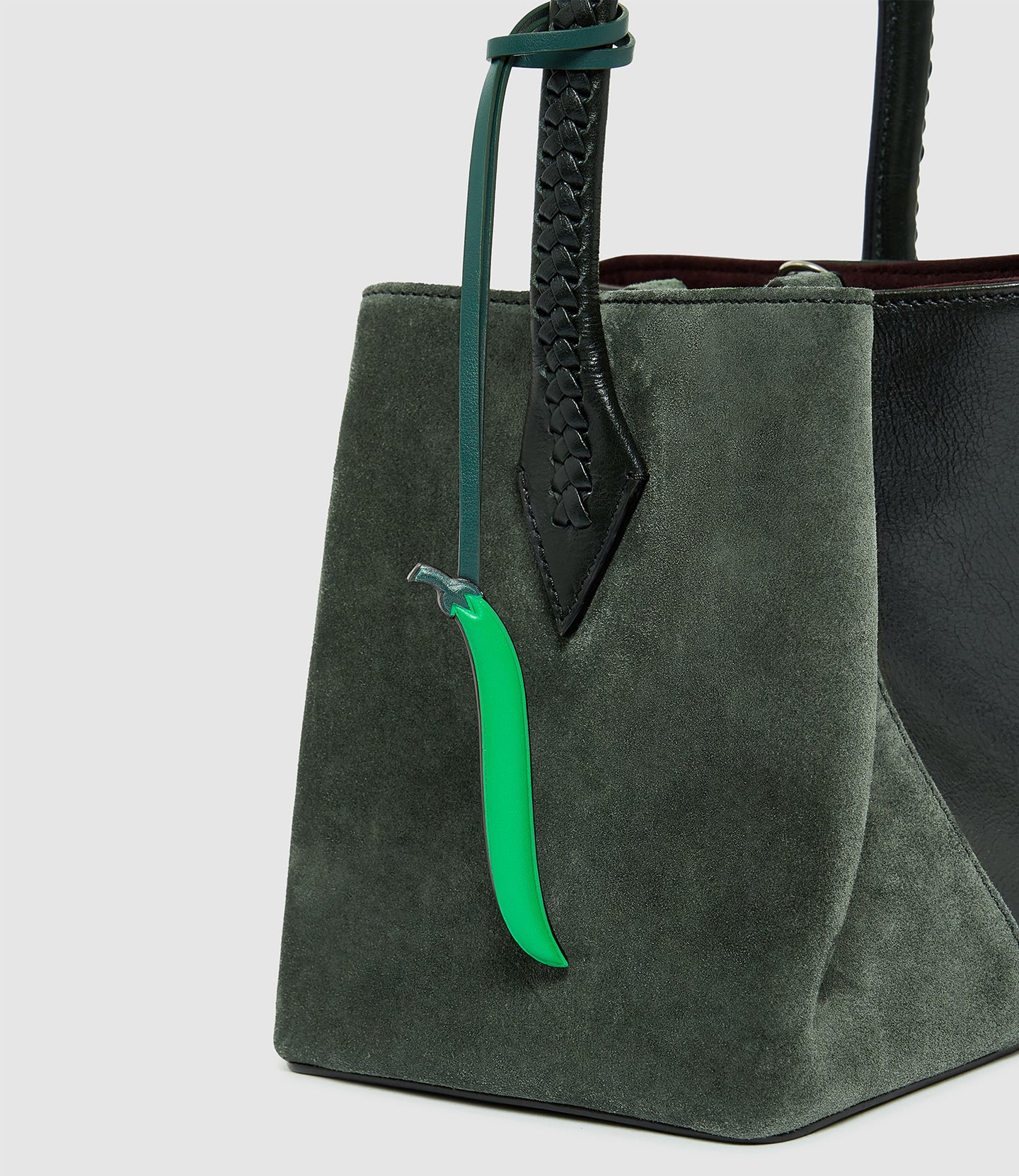 Métier x Gohar World Bean Charm Smooth Calfskin Green
