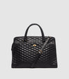 Private Eye Nappa Diamond Quilt Black with Gold Hardware