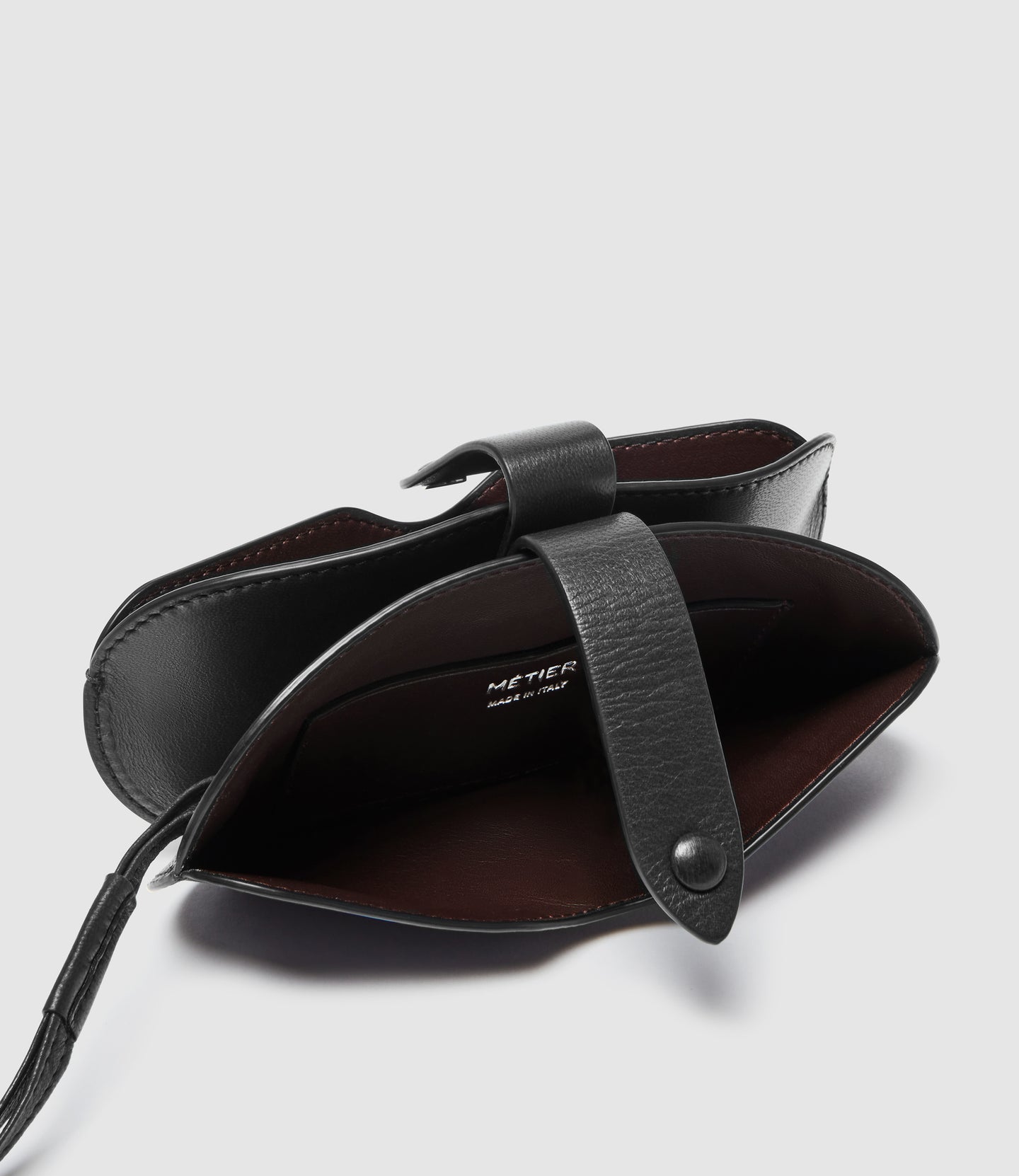 Glasses Case Double With Strap Buttery Nappa Black