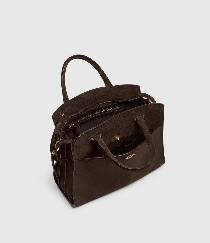 Private Eye Slim Suede Chocolate