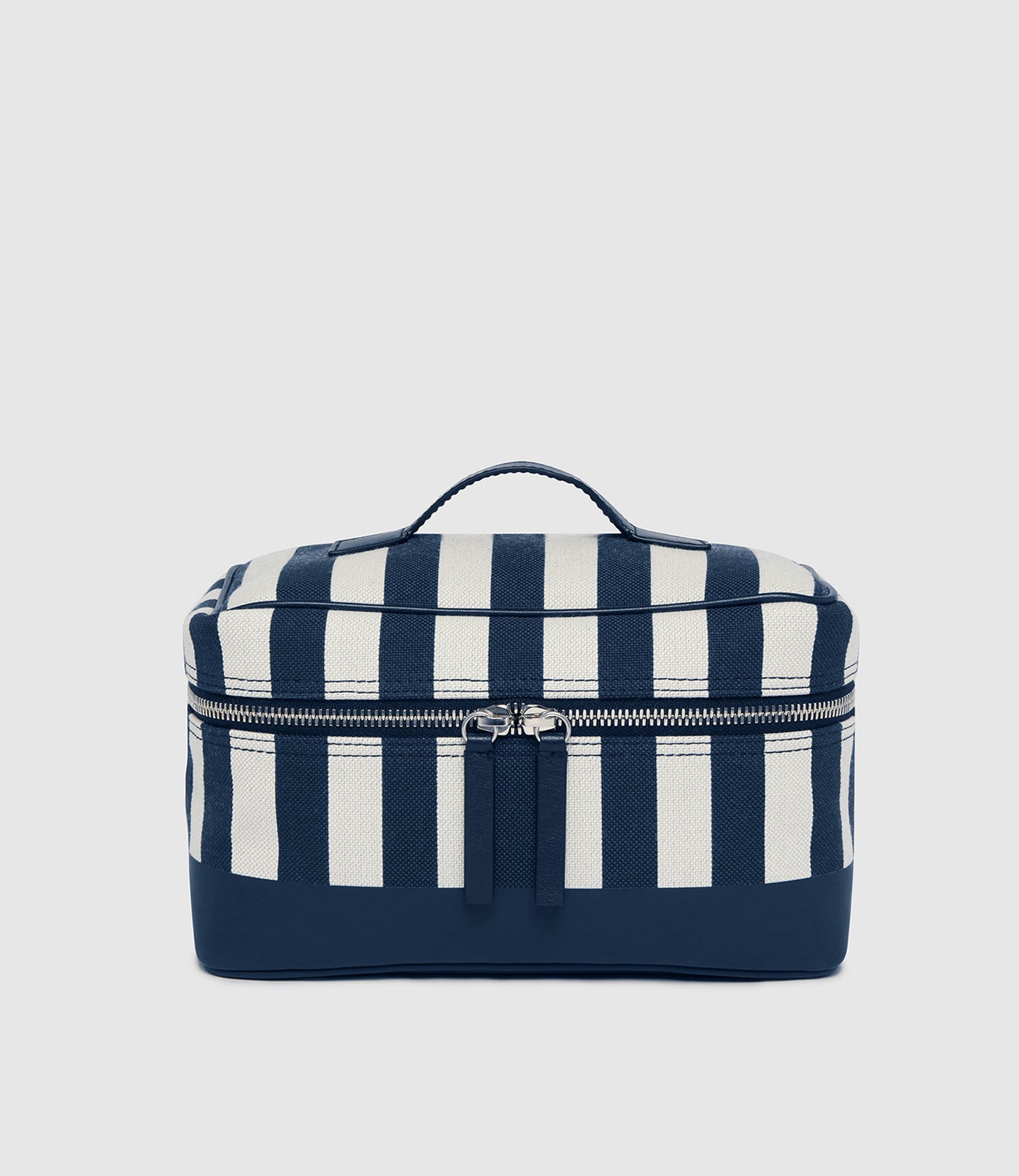 Westman Atelier By Métier Oversized Makeup Train Case Jacquard Navy Stripe