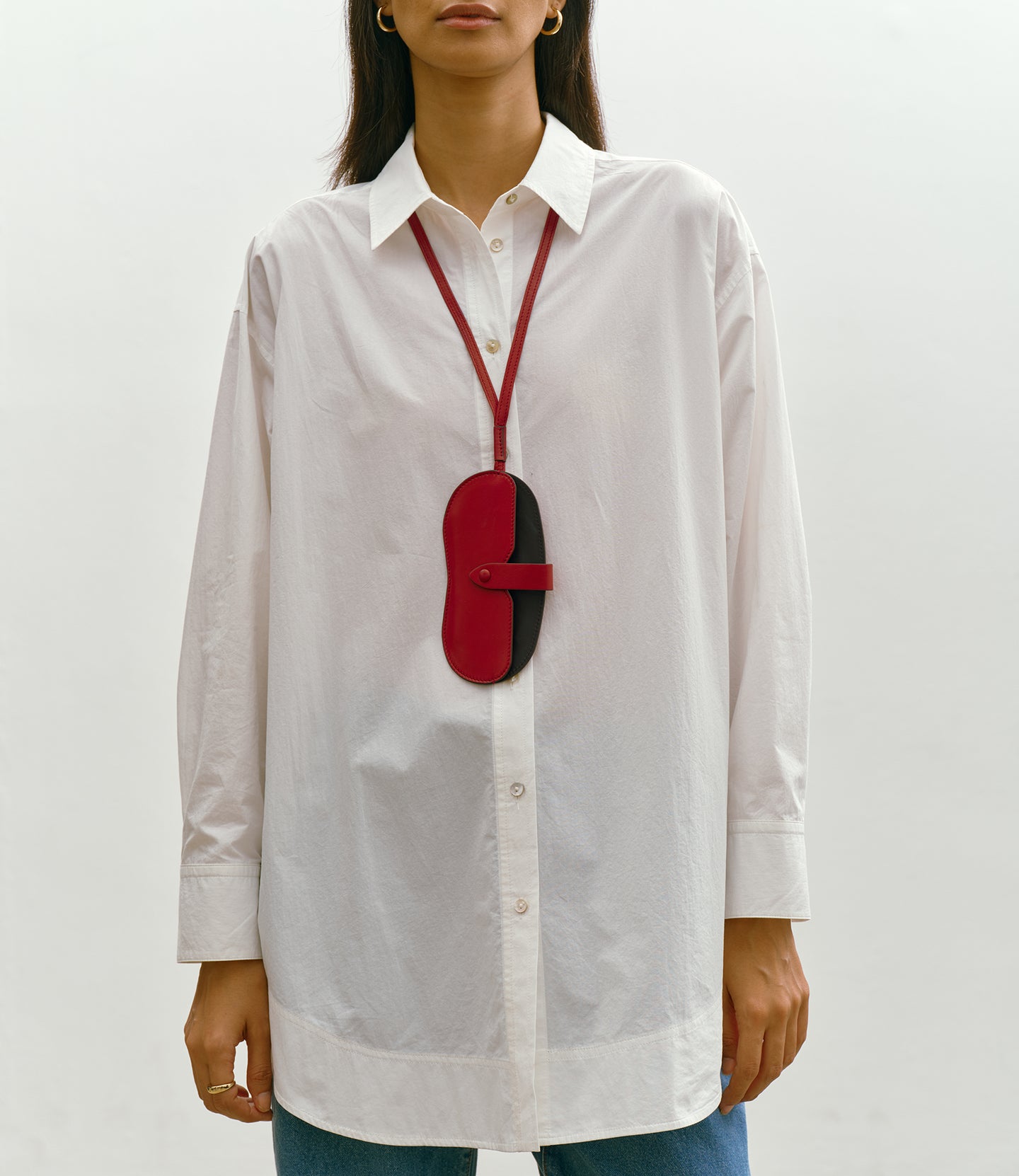 Glasses Case With Strap Buttery Nappa Pomodoro