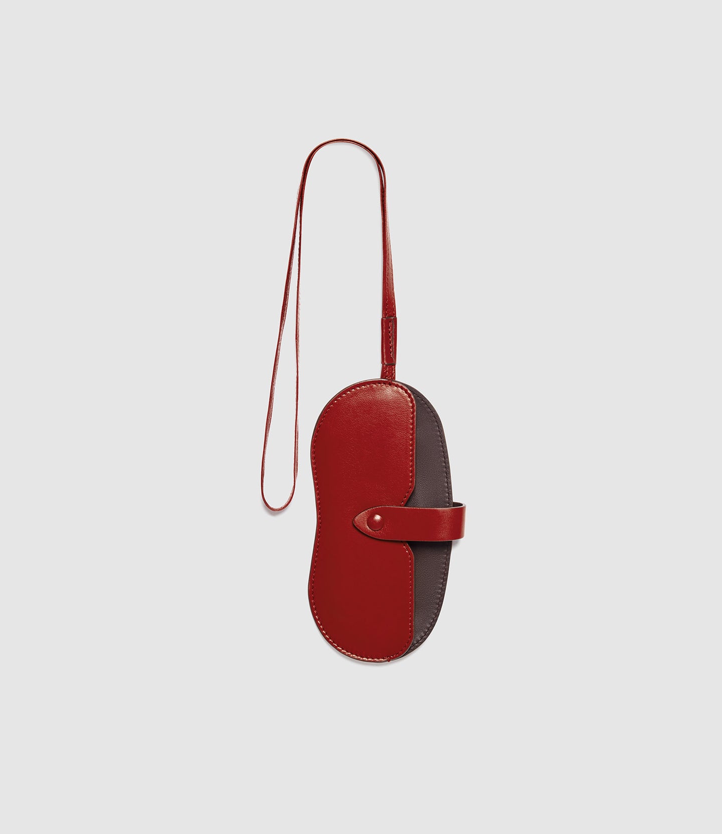 Glasses Case With Strap Buttery Nappa Pomodoro