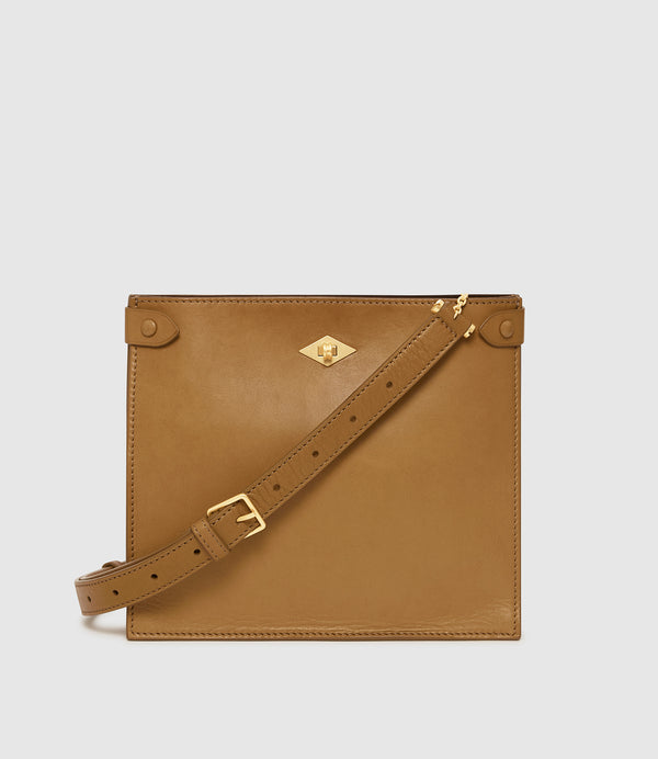 Stowaway Crossbody Buttery Nappa Caramel