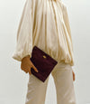 Stowaway Crossbody Buttery Suede Amarone