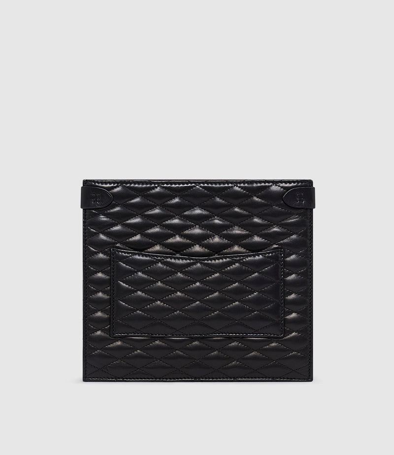 Stowaway Crossbody Nappa Diamond Quilt Black