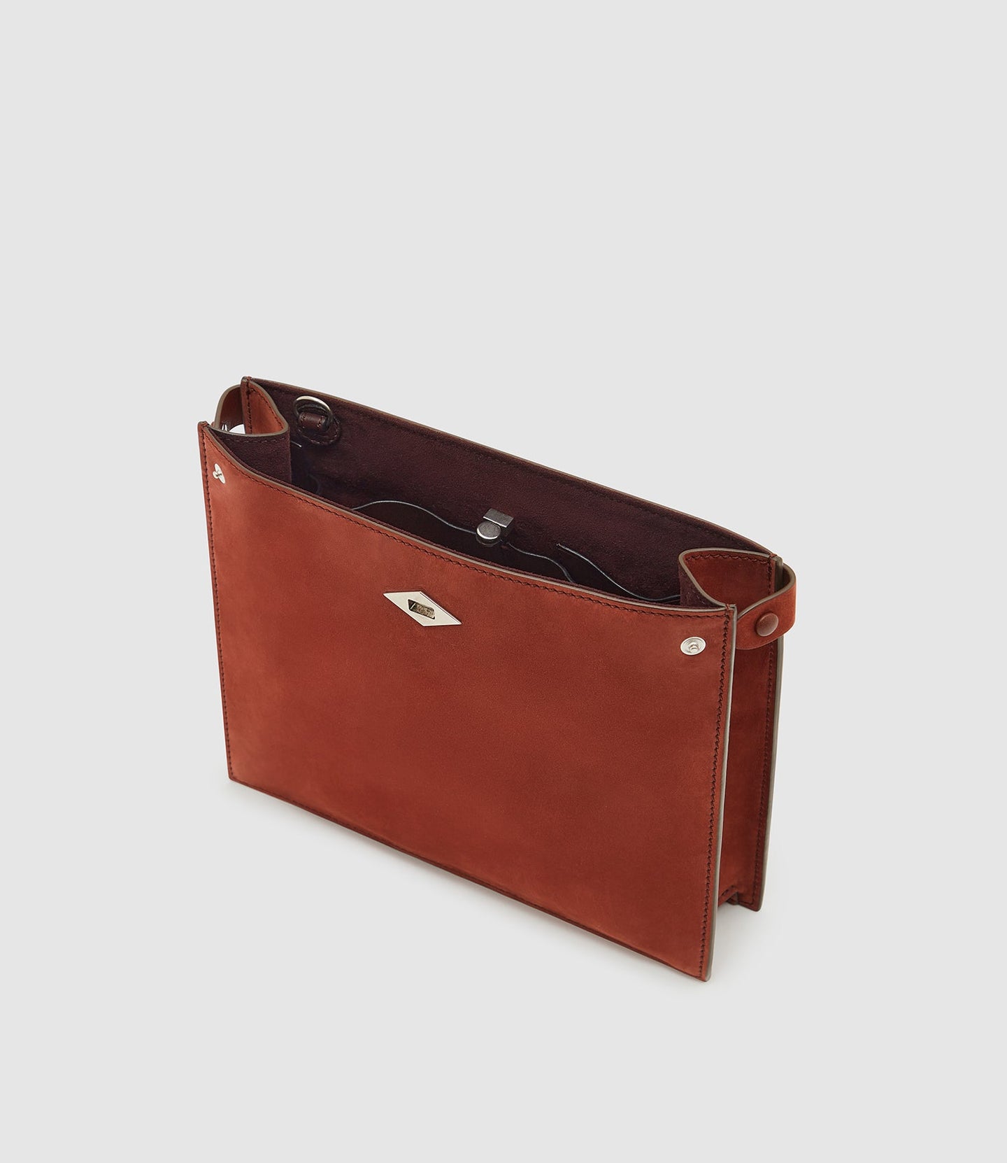 Stowaway Crossbody Nubuck Rust