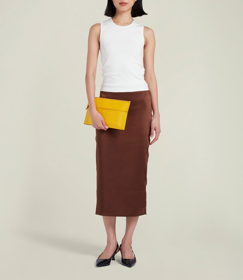 Incognito Clutch Nappa Plongè Calfskin Izamal Yellow