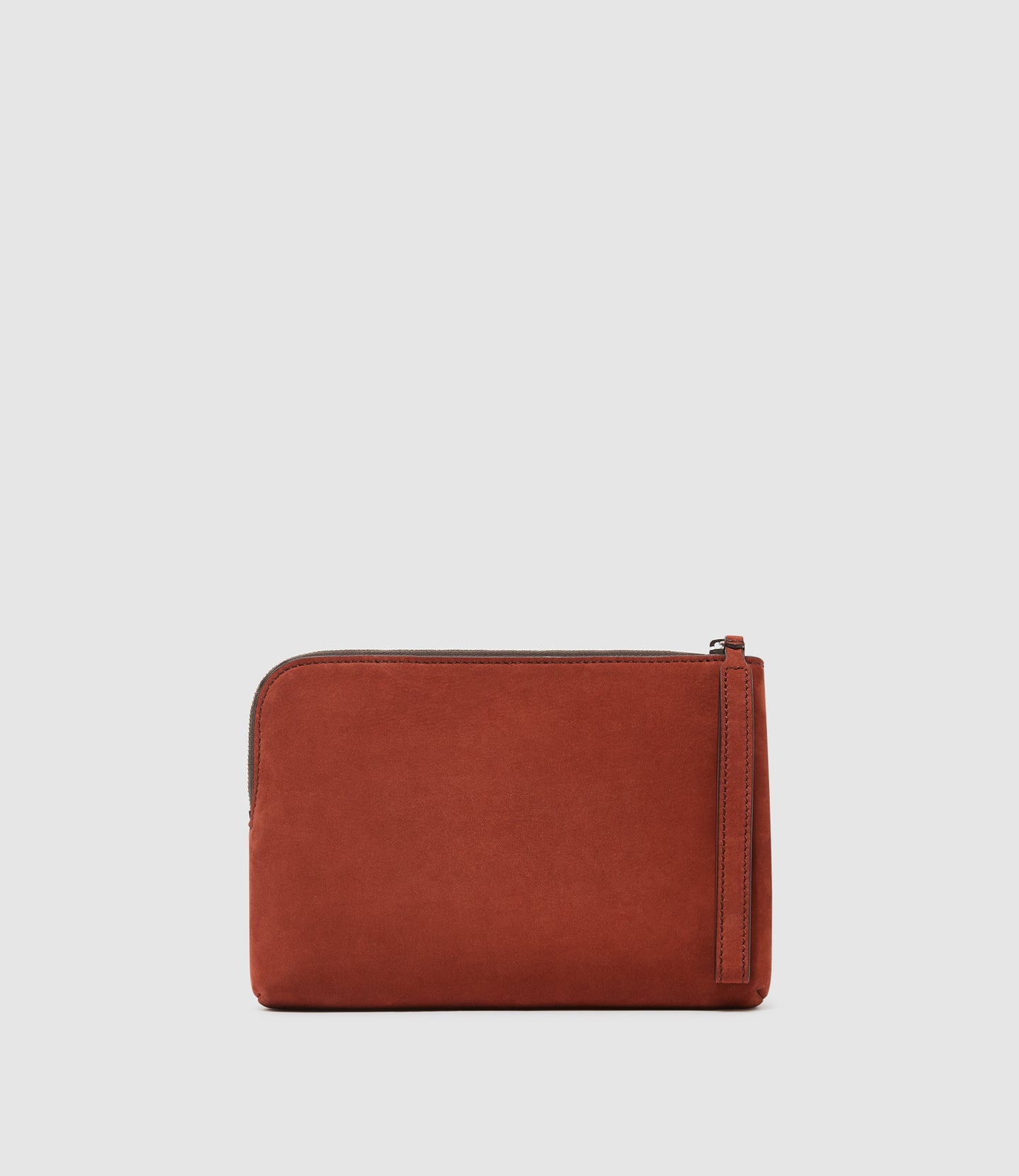 Wristlet Clutch Nubuck Rust