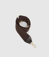 Webbing Strap Chocolate With Gold Hardware