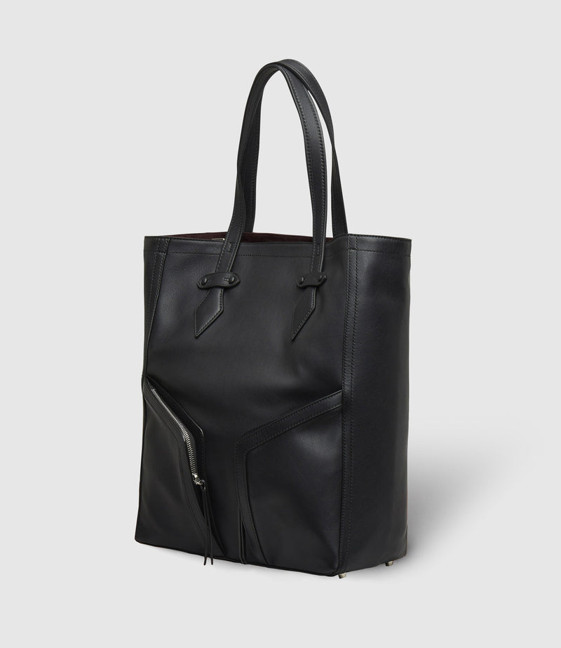 Sergeant All Day Cabas Smooth Calfskin Black