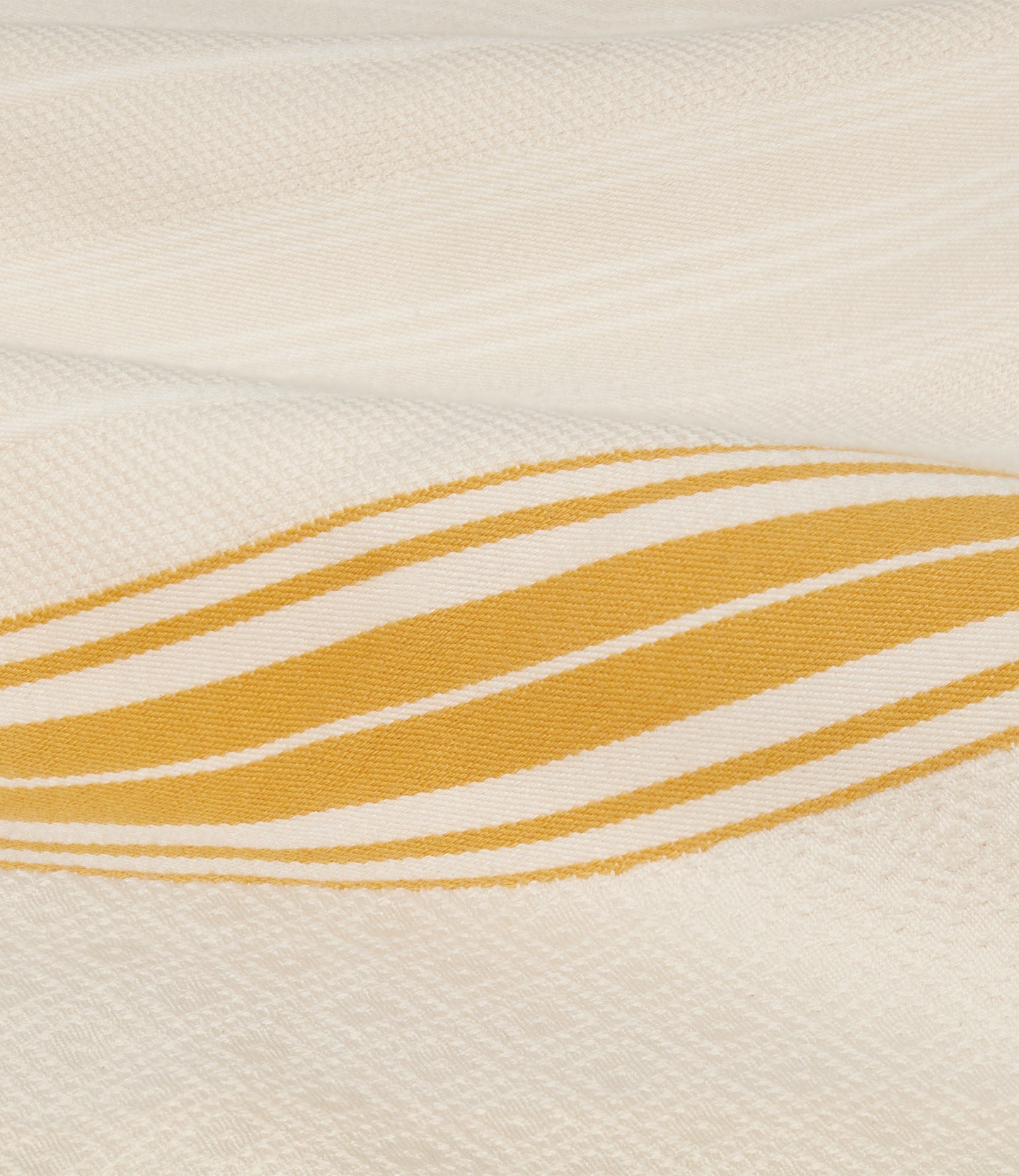 Small Beach Blanket Sustainable Cotton Moroccan Jacquard and Izamal Yellow