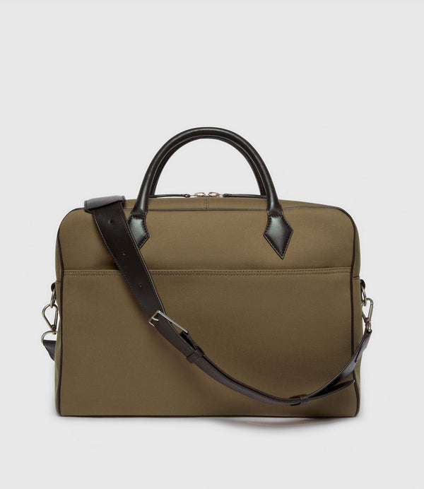 Closer All Day Briefcase Military Twill Khaki