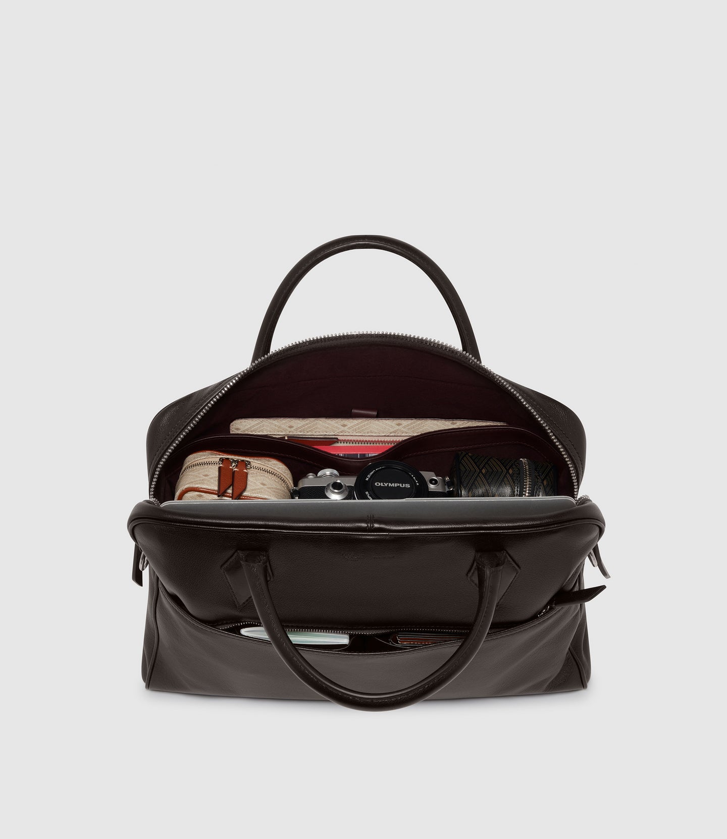 Closer Slim Briefcase Buffalo Cacao