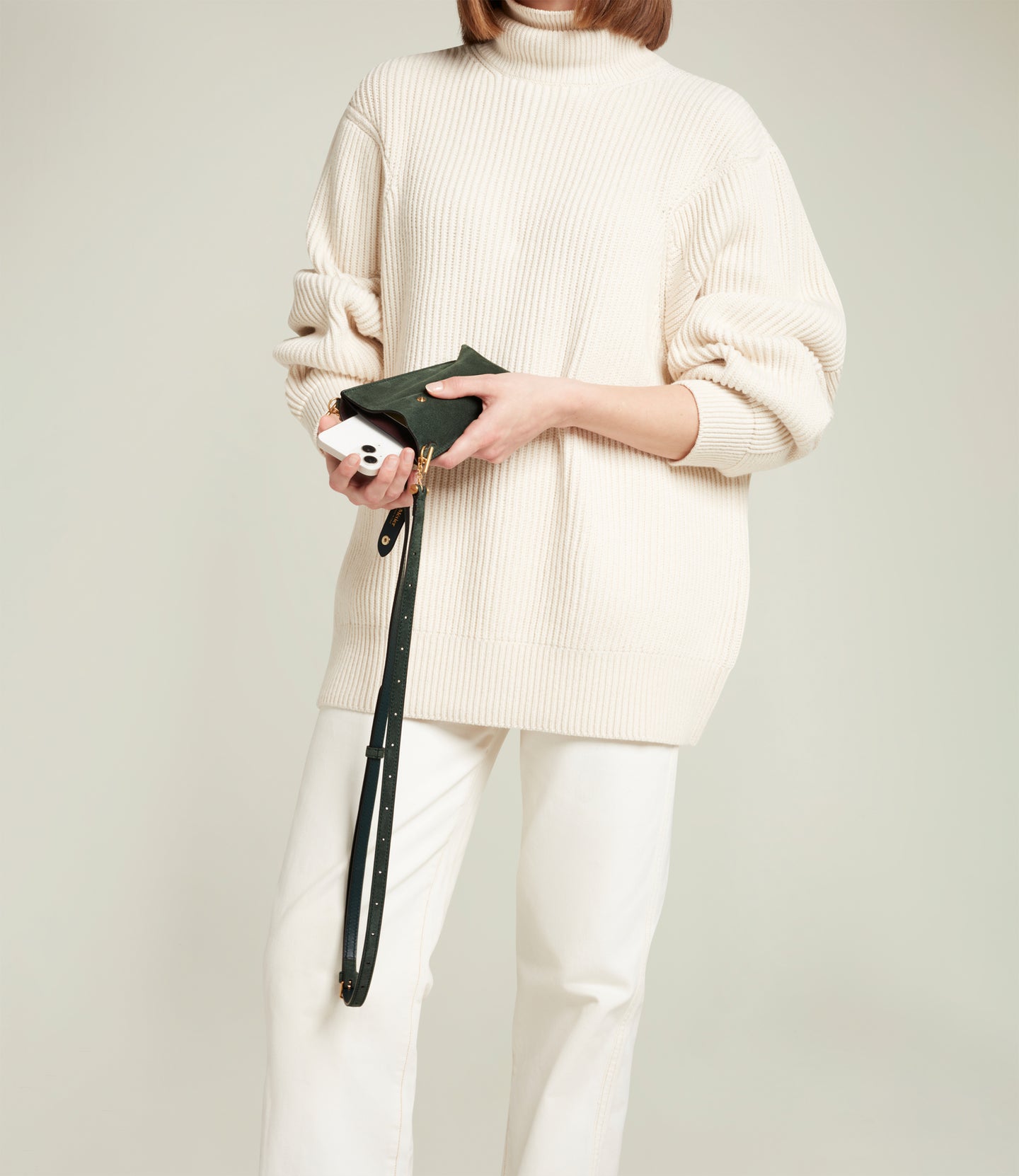 Minimalist Double Suede Emerald