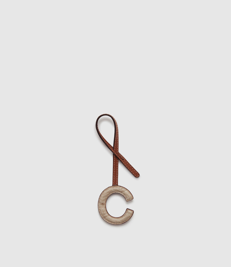 Personalisation Letter Charm Signature Canvas Light