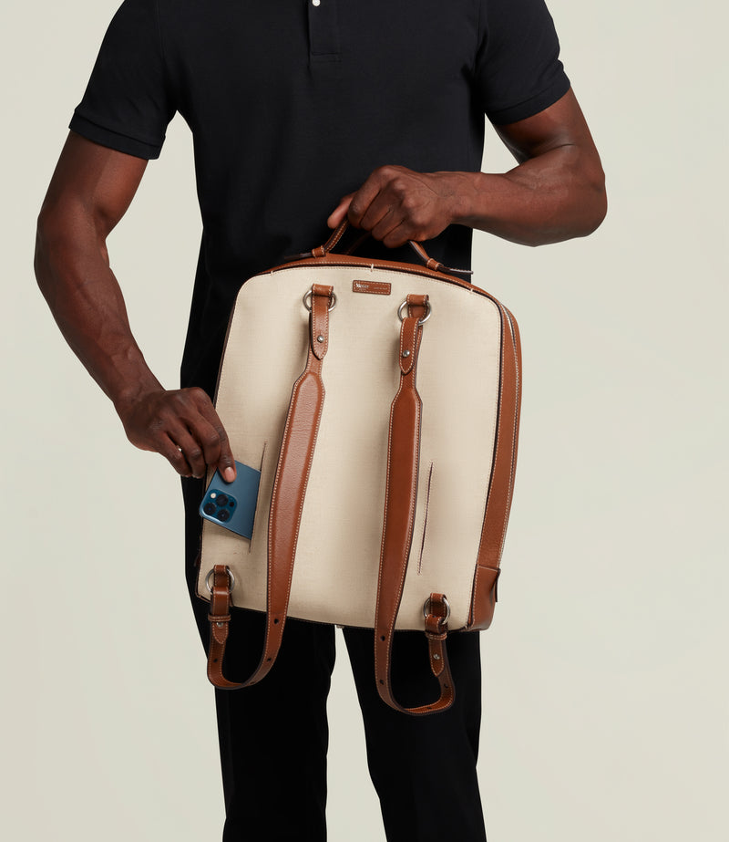 Rider Backpack Natural Linen