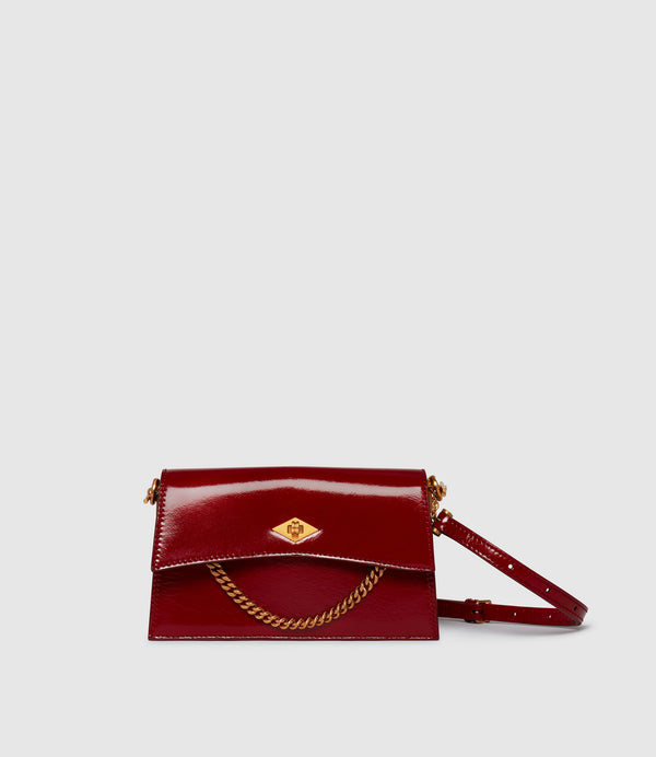 Roma Mini Glossy Calfskin Classic Red