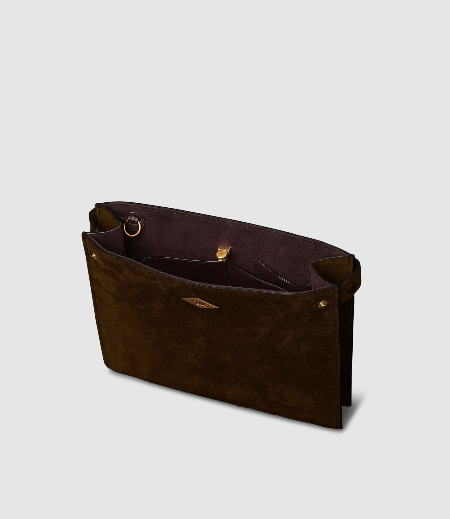 Stowaway Crossbody Suede Chocolate