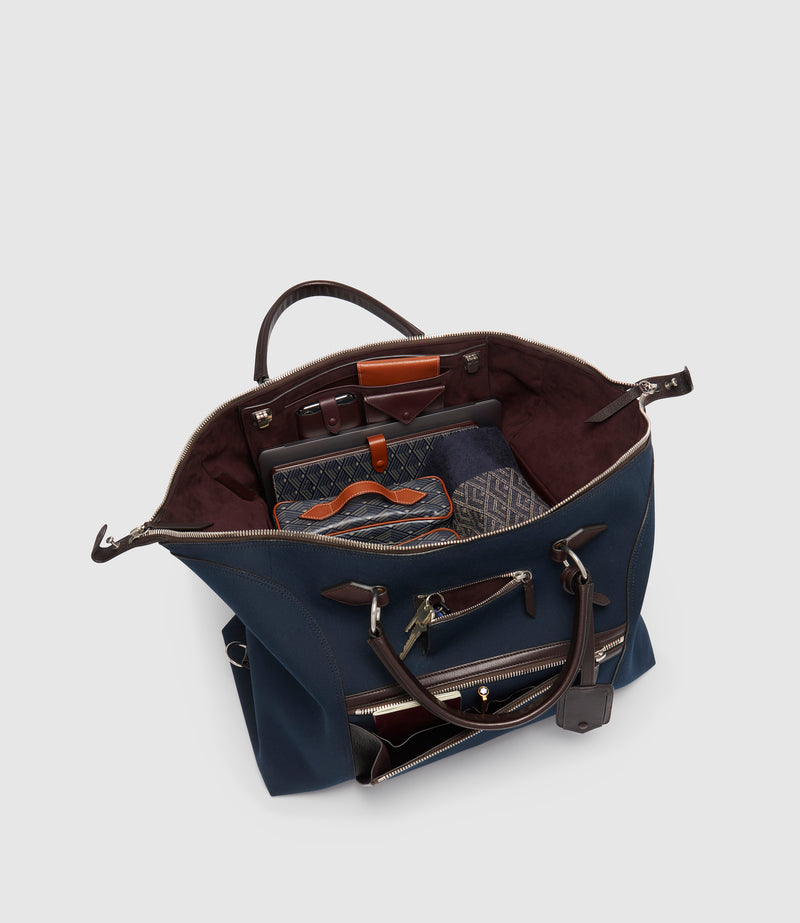 Vagabond Duffle Sustainable Cotton Navy