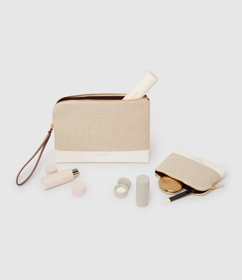 Westman Atelier By Métier Midi Makeup Pouch Linen