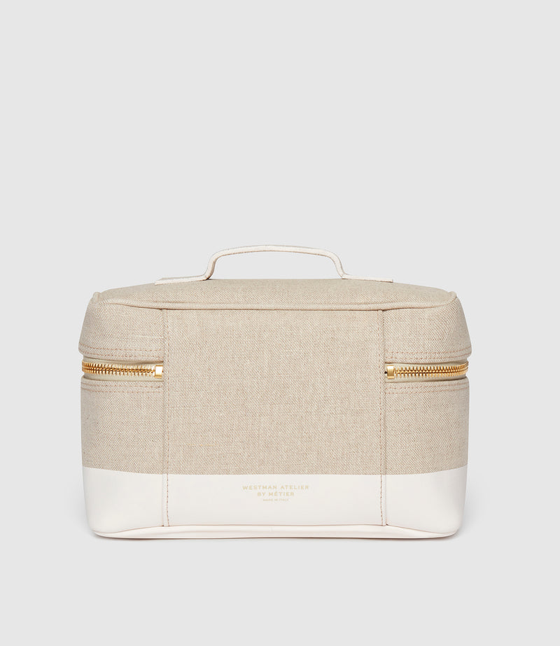 Westman Atelier x Métier Makeup Train Case Linen