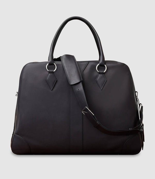 Le Grand Voyage Three to Five Night Bag Natural Calfskin Matte Black